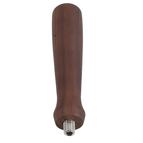 Beavorty Mango de Repuesto para Máquina de Café Expreso Mango de Madera de Nogal, Accesorio para Portafiltro M10 Compatible, Pieza de Repuesto para Cafetera Manual, Herramienta