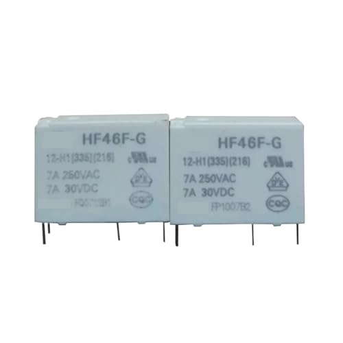 Relais HF46F-G-12-H1 7A en lot de 10 pièces pour circuit imprimé