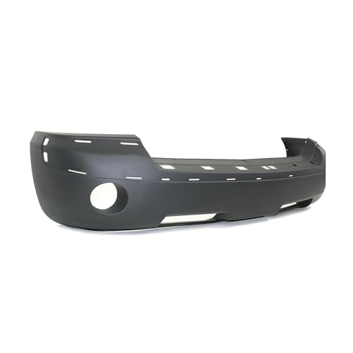 Image of FitParts Compatible with Dodge Dakota 2005-2007 Front Bumper Cover | Textured, With Fog Light Holes, Without Tow Hook Hole, OEM 1GE95CD7AA, CH1000894