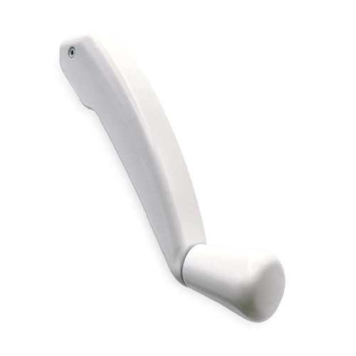 Casement Window Crank Handle Replacement With Folding Low Profile Design, Durable White Finish...