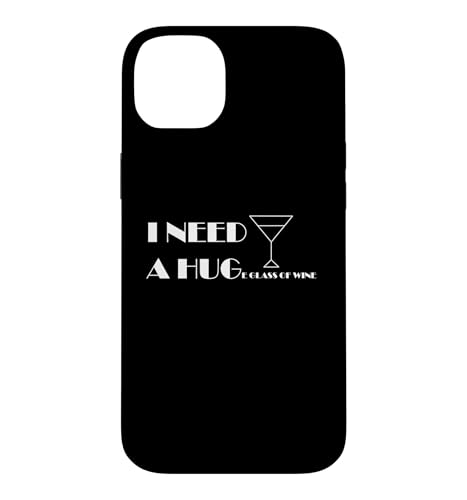 I Need A Huge Glass Of Wine - Funny Drinking �X�}�z�P�[�X iPhone 14 Plus �p