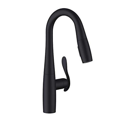 Gerber Selene 1.75 Gpm Single Hole Pull Down Faucet, Satin Black, Prep Faucet #TOP4