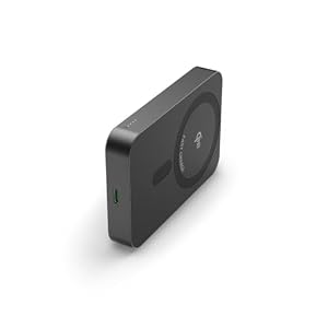 Hama Qi2 Wireless Powerbank 10000 mAh (magnetisch, kabelloses Laden, induktiv Laden, Fast Charging, für iPhone & kompatible Smartphones, Power Pack inkl. USB-C Kabel) Anthrazit