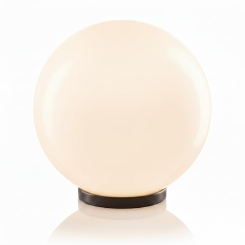 Generico Sfera Globo Trasparente, Opale e Fumè Per Lampione da Esterno, Diametro 250/300mm, Attacco E27, LED Compatibile, Stagna IP44, per Giardino (Opale, Diam. 250)