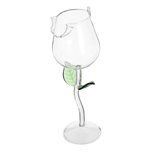 ULTECHNOVO Coupe à Vin Mousseux Verre Rose Gobelet Exquis Pour Cocktail Verre à Vin Rouge Pour Fête