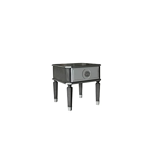 Ergode End Table Charcoal & Light Gray Finish - European