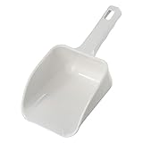 WUZIA Eisportionierer aus Kunststoff, multifunktional, Küchenwerkzeug für Mehl, Süßigkeiten und Getreide, weißes PP-Material, 23,8 cm, ergonomischer Griff