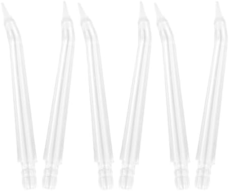 PartyKindom 6pcs Replacement Tips for Oral Irrigator Jet Nozzle, Plastic Dental Irrigator Nozzle Tips Set for Teeth Cleaning Appliances with Easy Installation and Universal Compatibility,