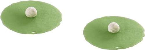 Charles Viancin - Set of 2 Golf 4” Silicone Drink Covers - Airtight Seal on Any Smooth-Rimmed Glass, Keep Drinks Cool or Hot, Protect from Winged Pests - BPA-Free - Oven, Freezer, Dishwasher Safe