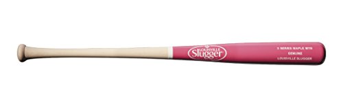 Louisville Slugger M110 Genuine S3 Maple Baseball Bat, Split Natural/Pink, 34"/31 oz