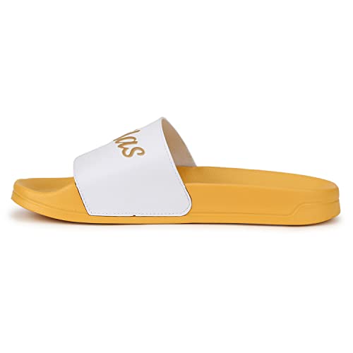 Image of adidas Women ADILETTE SHOWER Synthetic Swim Slide FTWWHT /GOLDMT /BOGOLD | LUT50