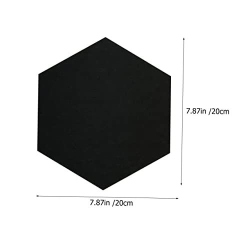 Kisangel 12 piezas Paneles acústicos hexagonales autoadhesivos de fieltro de tamaño medio para reducción de ruido y decoración de pared para hogar, oficina, gimnasio y estudio miniatura 2