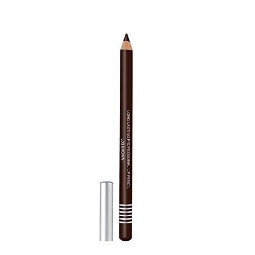 Colors Queen Lip Liner Pencil | Non Transfer Lip Liner for Professional Makeup | Lip Liner Pencil Waterproof (L-03, Brown) - Image 3