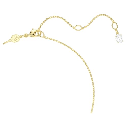 Swarovski Mesmera necklace, Heart, White, Gold-tone finish4