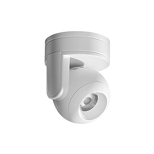 Foco de Techo LED direccional con Acento, lámpara de Techo Ajustable, Kit de iluminación de riel Fijo Moderno, focos de Techo de 5 W para Oficina, Eventos y galerías.