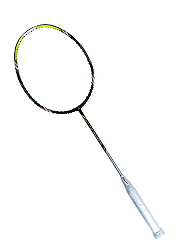 Image of Ashaway Vex Striker 100 Badminton Racket | Unstrung | 84g | Up to 28 LBS | Head Light (Black)