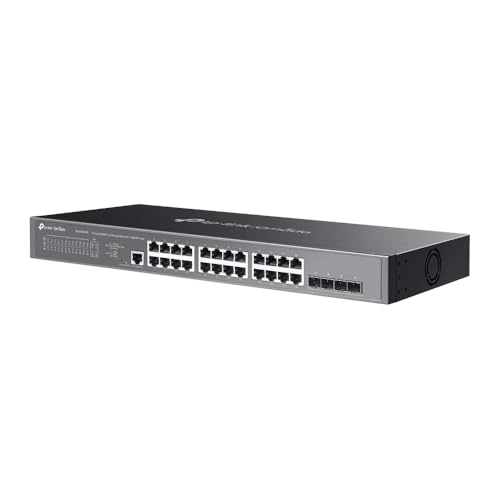 Image of Omada SG3428X-M2, 24 Port Multi-Gigabit L2+ Managed Switch | 24 x 2.5 Gig Ethernet Ports, 4 x 10 Gig SFP+ Ports, 10G Bandwidth, Support Omada SDN, 5 Year Manufacturer Warranty