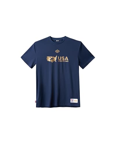 RUDIS USA Wrestling Membership Youth Elite Super Soft T-Shirt - Navy MD