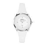 Go Girl Only   697964   Montre Femme   Quartz Analogique   Cadran Blanc   Bracelet Cuir Blanc