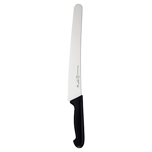 Messermeister Pro Series 10” Scalloped Round-Tip Bread Knife - German X50 Stainless Steel & Nsf-Approved Polyfibre Handle - 15-Degree Edge, Rust Resistant & Easy To Maintain - Made In Portugal #TOP3