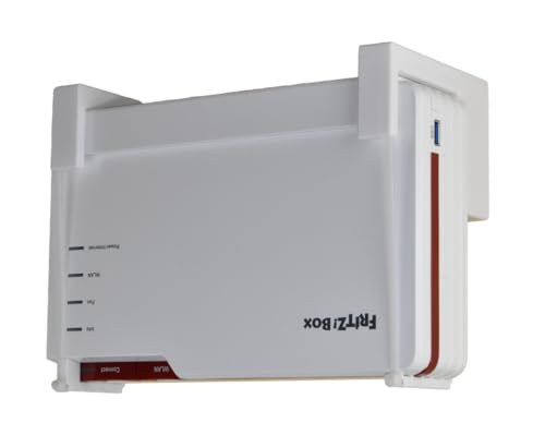 EasyClick wandhouder voor AVM Fritz!Box 5690 Pro, ook als plafondbeugel, veilig vastklikken, in elke richting monteerbaar, inclusief montagemateriaal. - Afbeelding 6