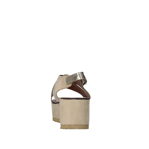 Sandales compensées Onyx S20-SOX745 aux finitions soignées en cuir
