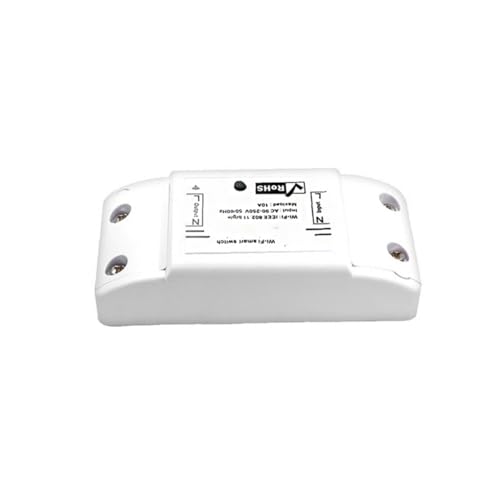 DOITOOL Interruptor Wifi Inteligente de Modificación Profesional y Temporizador Programable Compatible con Iluminación Domótica para Hogar Blanco