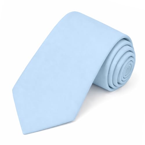 Image of Jacob Alexander Solid Color Mens Tie - Soft-lined Necktie - Timeless Formal Look for Weddings and Business - (Regular Size)