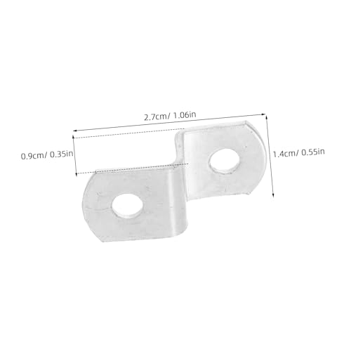 Image of Generic 50pcs Z Shaped Angle Code Clips Picture Hanging Hardware for Secure Wall Mounting for Wooden Metal and Plastic Frames Efficient Dual Design for Maximum Stability