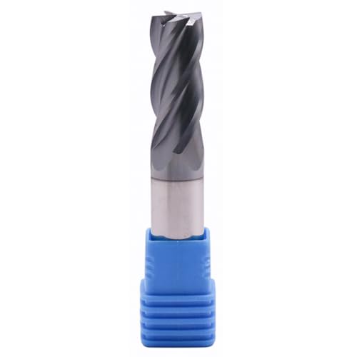 Image of 4 Flute Solid Carbide Square End Mill(1Pc, 1 /2in), AlTiN Coated | 35 Helix, 1 /2 inch Cutting Dia, 1 /2 inch Shank Dia, 1-1 /4 inch LOC, 3 inch OAL For Milling Alloy Steel, Hardened Steel, Iron, Copper