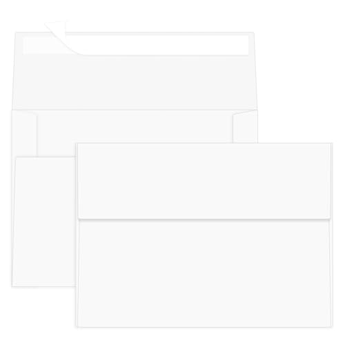 Enveloppes blanches A7 12,7x17,8 cm lot de 200 pour carte invitation anniversaire