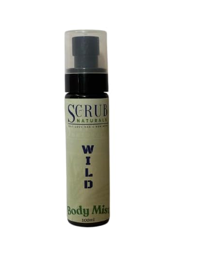 Scrub Naturals Wild Body Mist for Men & Women | Tobacco, Vanilla & Ambroxan | Long-Lasting Unisex Fragrance | Refreshing Travel-Friendly Body Spray | 100ml