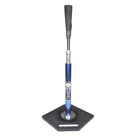 Jugs T - Pro Style Batting Tee, Will Not Tip Over, 24” - 46” Adjustment Range for High and Low Tee Drills, Patented Grip-N-Go Handle, Always-Feel-The-Ball Flexible Top, 1-Year Guarantee