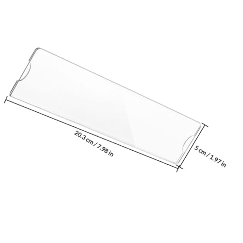 CANIGHT Soporte Acrílico Transparente para Placa de Pared, Portaetiquetas Adhesivas para Puerta, Marco para Placa de Identificación de Oficina, Paquete de 6 Unidades, Adecuado para Aulas