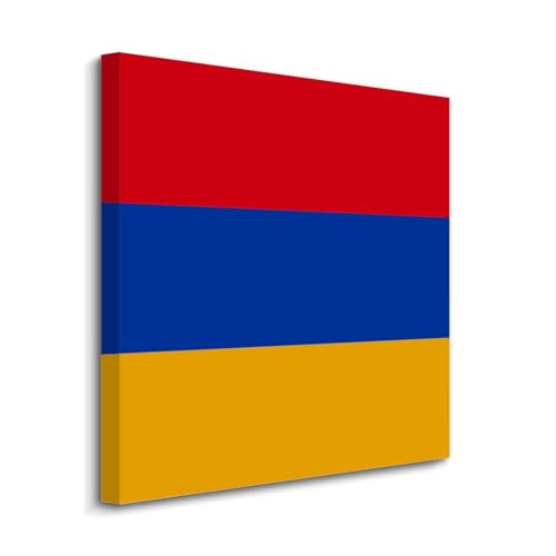 Bandera de Armenia en lienzo artístico ideal para la decoración de la sala de estar