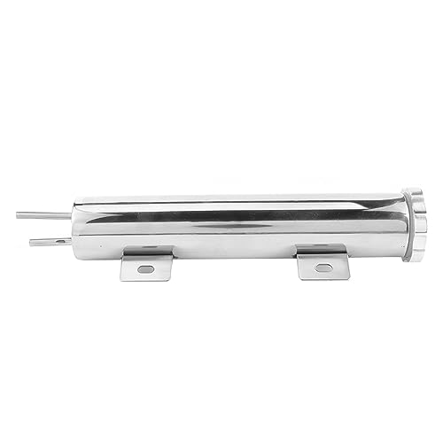 Tanque de desbordamiento para radiador de coche de acero inoxidable, depósito 14oz