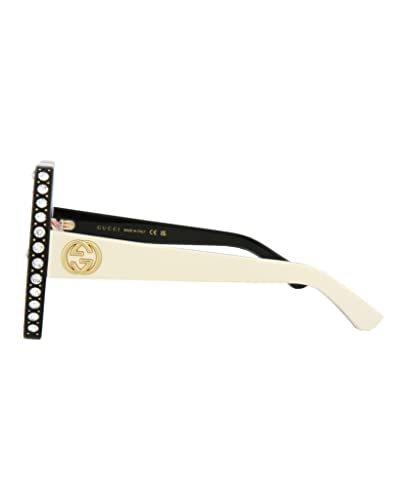 Gucci Square/Rectangle Sunglasses Black Ivory Pink Luxury Eyewear Made In Italy Acetate Frame Designer Fashion for Everyday Luxury3