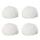 PATIKIL 4Pack Pelzig Mikrofon Windschutz für Innen Draußen Mikrofon 7mmx60mm Weiß