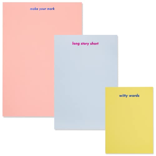 Carnet de notes Kate Spade pour organiser votre bureau, mémo chic 3 pièces de 75 feuilles