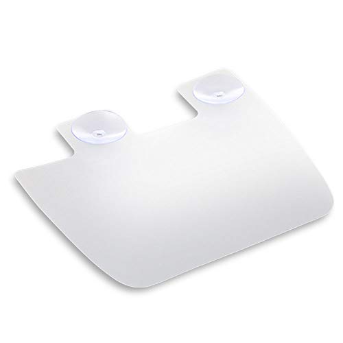 Eutuxia Silicone Sink Water Splash Guard w/ Suction Cups for Kitchen, Bathroom. Protect Yourself From Splatter & Wet Floor. Universal for Standard Sinks. Perfect for Dishwashing. Heat Resistant.