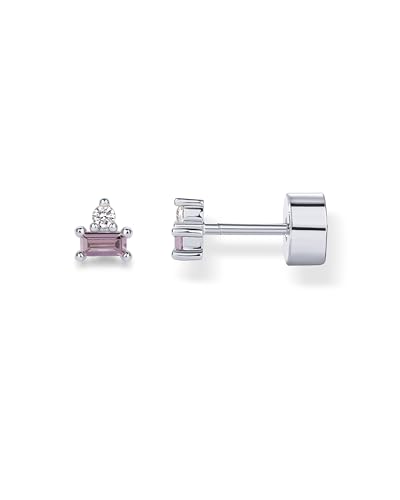 Image of PAVOI 14K Gold Plated Sterling Silver Posts Colored Birthstone Flatback Stud Earrings for Women - Gemstone Cubic Zirconia Screwback Earrings - Dainty Helix Cartilage Piercing Jewelry
