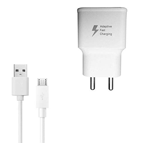 Image of Orignal 18w Fast Wall Charger for Vivo V9,Vivo V7, Vivo V7+, Vivo V5s Micro | White - Adapter & Cable