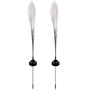 Generic Solar-Pampas Pfostenlichter 2 Stück