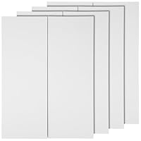 Luxshiny 4Er-Pack Weiße Dreifach Gefaltete Plakattafeln: Kleine Schautafeln Aus Wellpappe Schautafeln Für Präsentationen Kunstprojekte Schule Büro