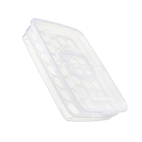 NOLITOY 1pezzi Portauova Contenitore Buona Qualità Portauova per Conservazione Alimenti Portatile per Frigo Bianco
