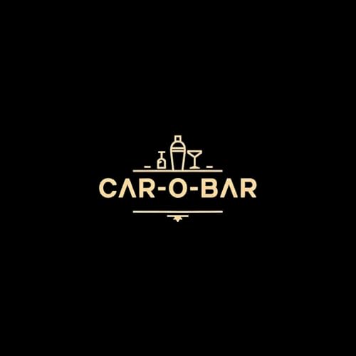 Image of Car-O-Bar Silver Bar Set with Glasses Gift Set | 7 Pieces Bartender Kit:Cocktail Shaker, Jigger,Ice Tong, Set of 4 Whiskey Glasses