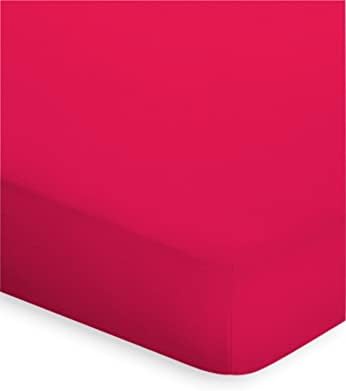 Bassetti Rosso Fitted Sheet 180 x 200 cm 200 x 220 cm, Red, 180x200 200x220
