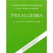 Paperback Prealgebra: Student Solutions Manual Book