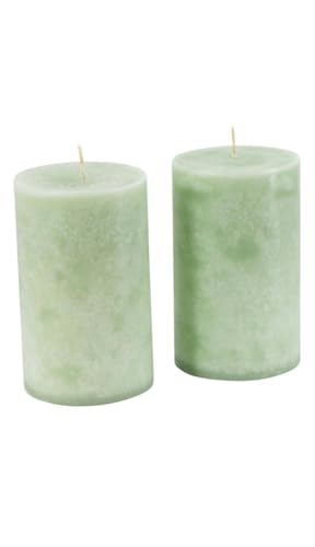 Bougies de Noël SafeCandle vert doux grand format pour illuminer vos soirées d'hiver