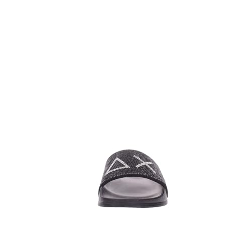 Sandales Sun68 femme noires t37 claquettes ciabatta paillettes